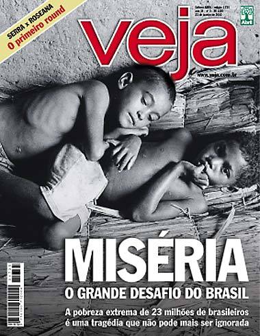 Capa da revista Veja, em 1998.